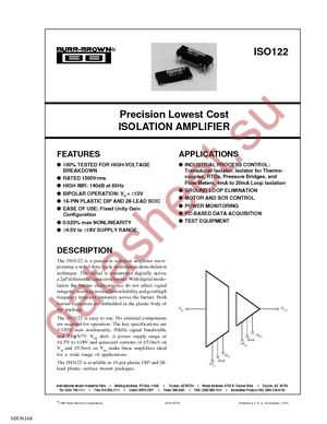 ISO122U/1K datasheet  